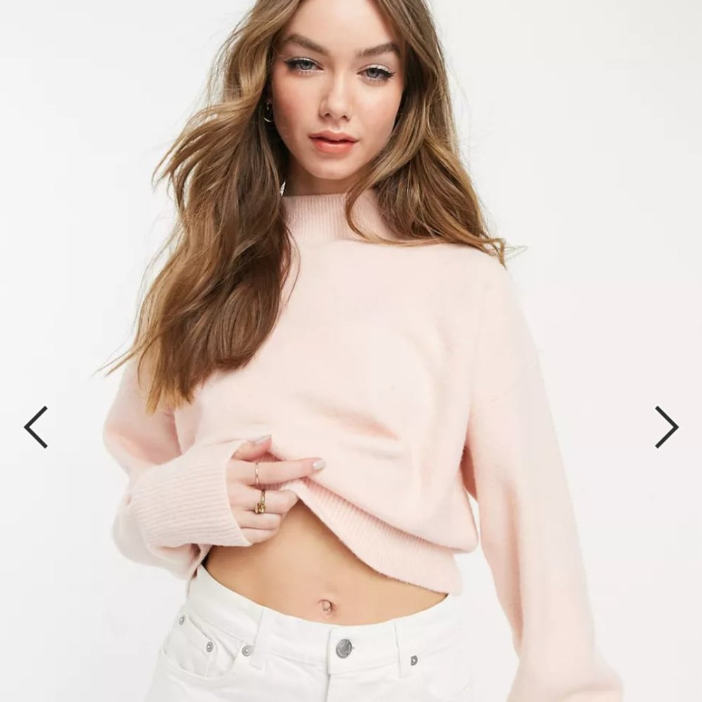 & Other Stories recycled knitted sweater in pink